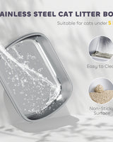 Hooded Cat Litter Box with Swing Door - Image 4