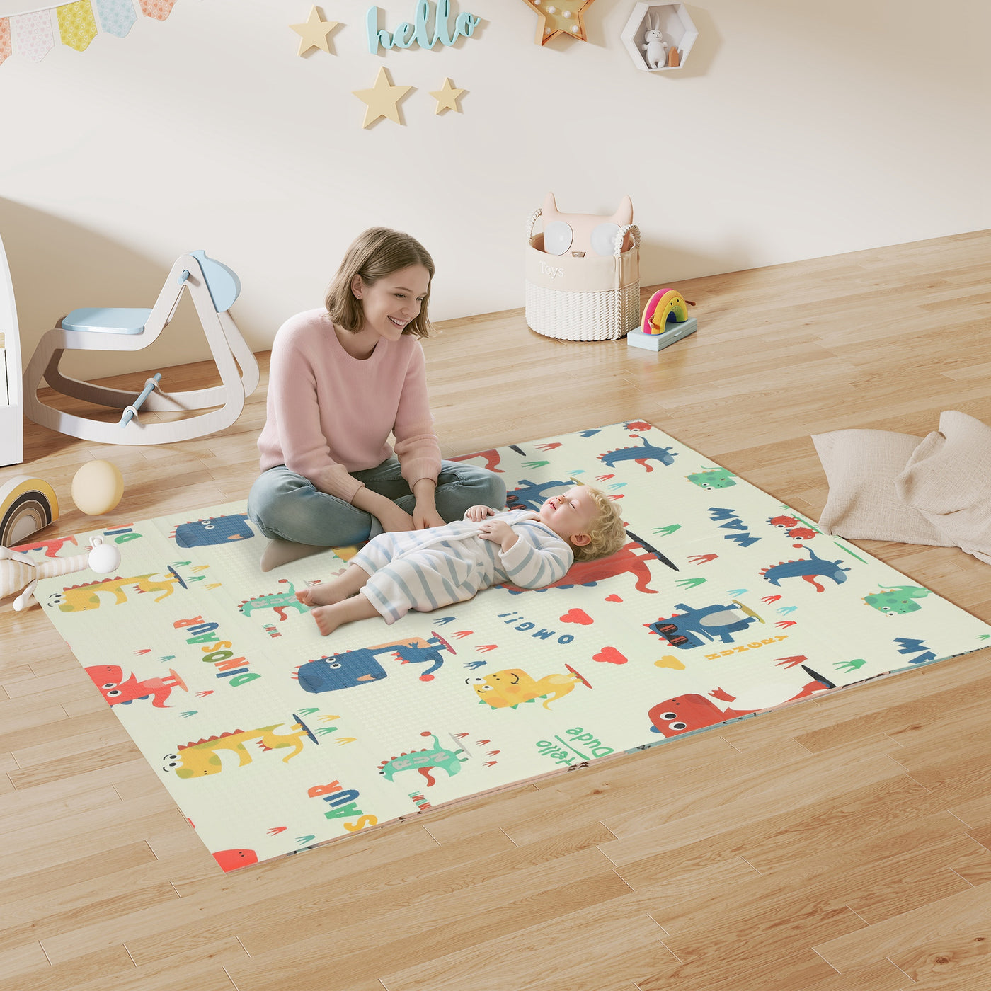 Baby Play Mat - Extra-Thick Tummy Time Mat