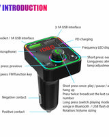 Bluetooth 5.0 Car FM Transmitter with USB Charger - Image 2