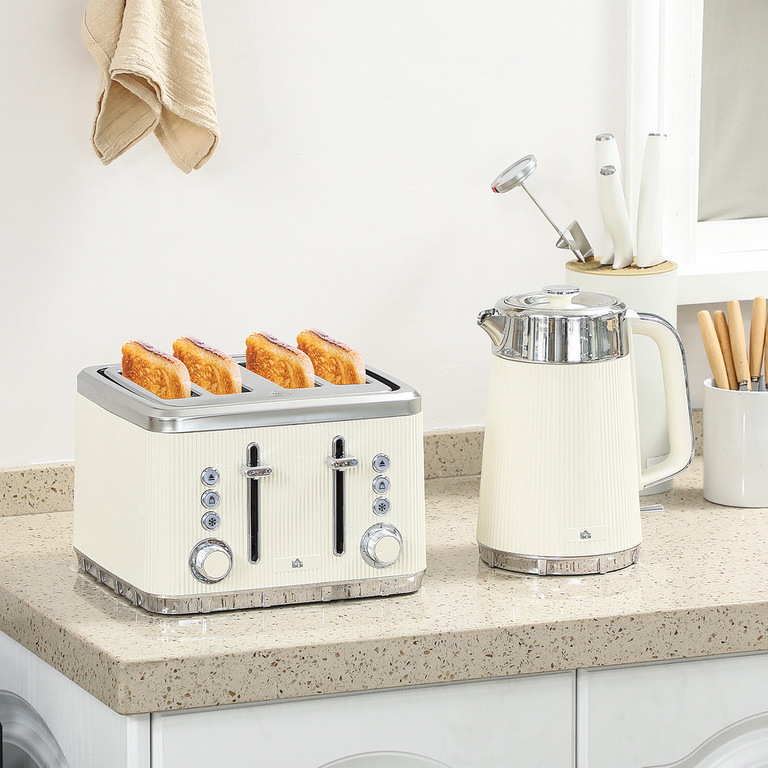 Compact Kettle & Toaster Set