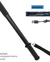 USB Rechargeable LED Security Torch Set - 3 Mode - Image 4