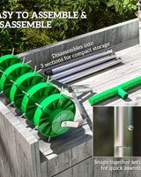 Rolling Lawn Aerator - Garden Lawn Care Tool - Image 4