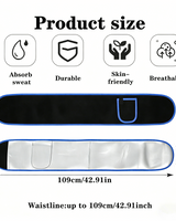 Waist Trimmer Belt with Phone Pocket - Blue/Black/Silver - Image 5