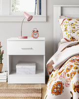 White 2-Tier Nightstand Bedside Cabinet - Image 3