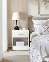 White 2-Tier Nightstand Bedside Cabinet - Image 5