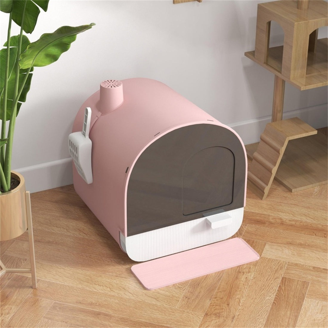 Covered Cat Litter Box - Odour Control