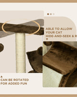 Cat Tree with Plush Cave Hideaway - Image 3