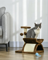Cat Tree with Plush Cave Hideaway