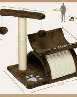 Cat Tree with Plush Cave Hideaway - Image 5