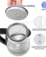 Blue Glass Electric Kettle 2L 2000W - Image 3