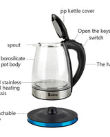 Electric Glass Kettle 1.8L 2000W - Image 4