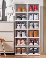 6-Tier Stackable Shoe Storage Boxes - Image 3