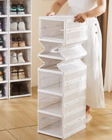 6-Tier Stackable Shoe Storage Boxes