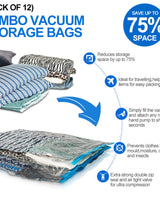 12PC Vacuum Storage Space Saver Bags - Image 5