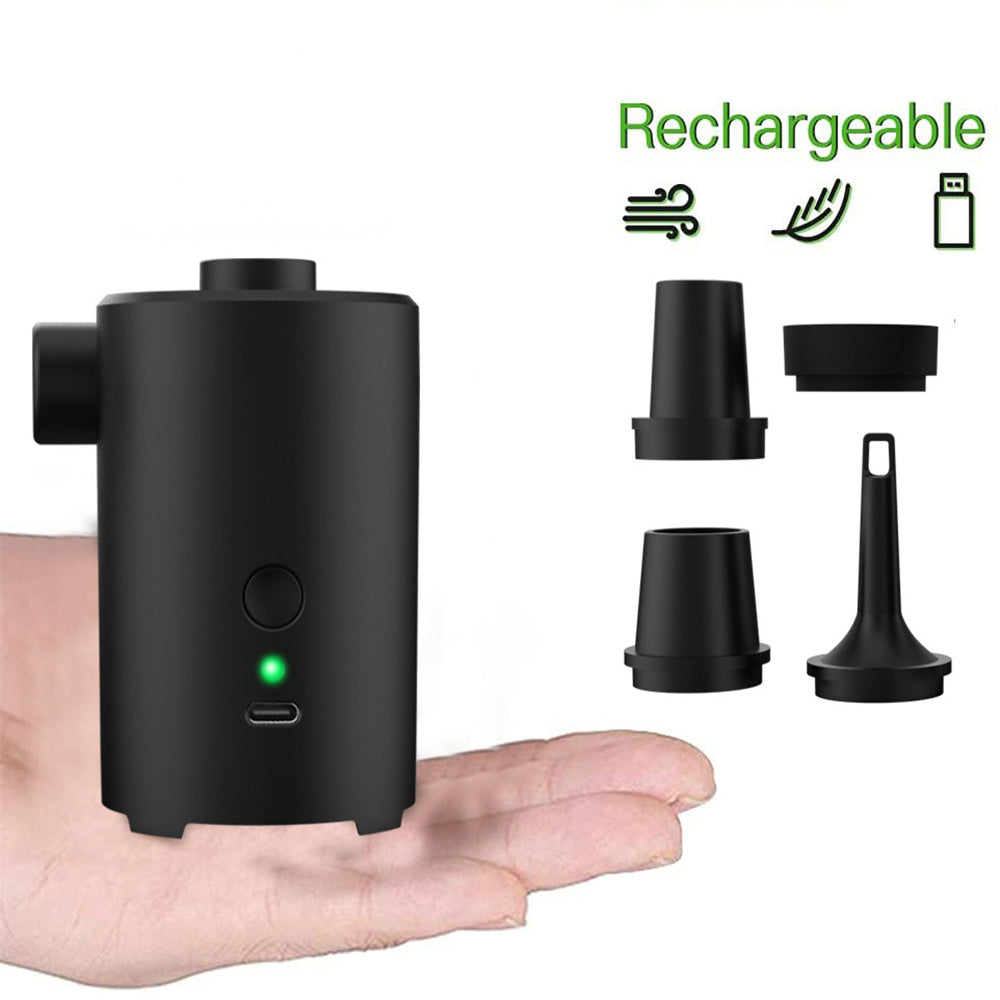 Portable Electric Air Pump 3600mAh - 4 Nozzles