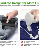 Portable Electric Air Pump 3600mAh - 4 Nozzles - Image 5