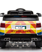 12V Kids Ride-On Police Car with Remote Control - Image 4