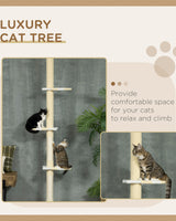 Tall Cat Tree with Sisal Scratching Posts - Image 3