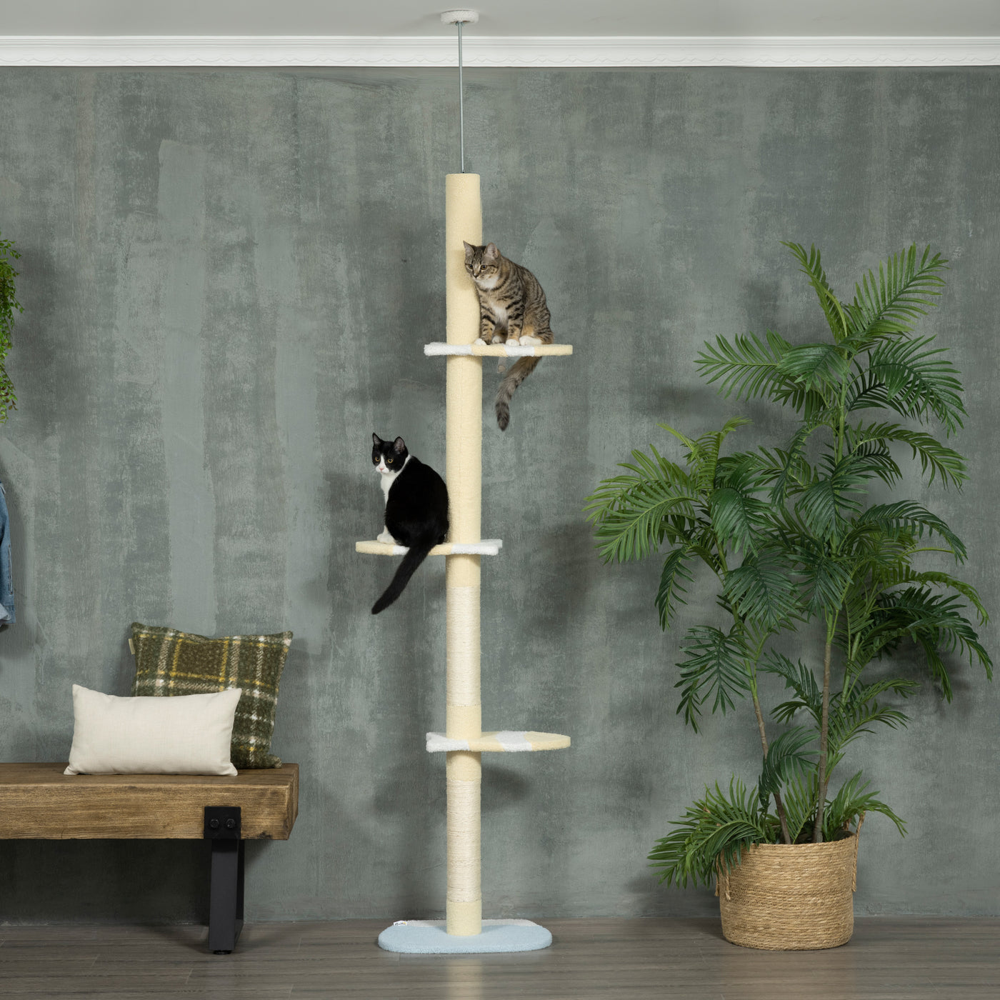 Tall Cat Tree with Sisal Scratching Posts