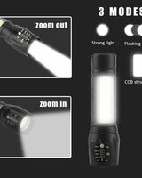 4-Pack Mini Zoomable LED Flashlight - Image 3