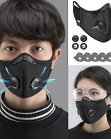Reusable Half-Face Cover Mask - Cycling & Sport (Black) - Image 5