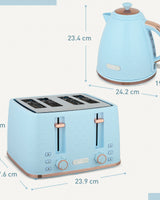Kettle & Toaster Set - Coordinated Colour Duo - Image 2