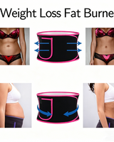 Waist Trimmer Belt with Phone Pocket - Pink/Black/Silver - Image 2