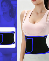 Waist Trimmer Belt with Phone Pocket - Blue/Black - Image 2