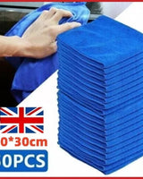 50x Large Microfibre Car Cleaning Cloths