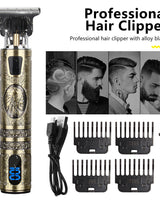LCD Cordless Hair Clipper Kit