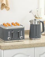 Fast-Boil Kettle & Wide-Slot Toaster Set