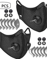 Reusable Half-Face Cover Mask - Cycling & Sport (Black)