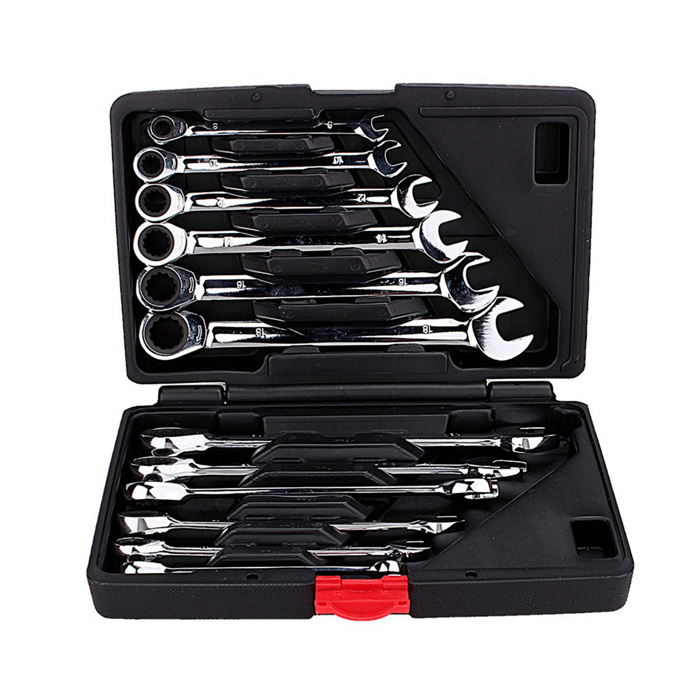 12PC Ratchet Wrench & Spanner Kit (8-19mm)