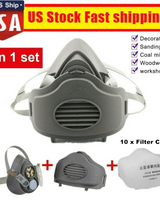 2-Pack Reusable Respirator Dust Mask - Woodworking & DIY - Image 2