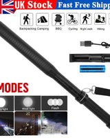 USB Rechargeable LED Flashlight Set - 3 Mode