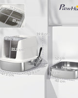 Hooded Cat Litter Box with Swing Door - Image 3