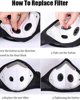 Reusable Half-Face Cover Mask - Cycling & Sport (Grey) - Image 2