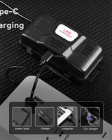USB Rechargeable LED Headlamp - Zoomable, 3 Mode - Image 3
