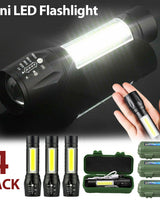 4-Pack Mini Zoomable LED Flashlight - Image 5