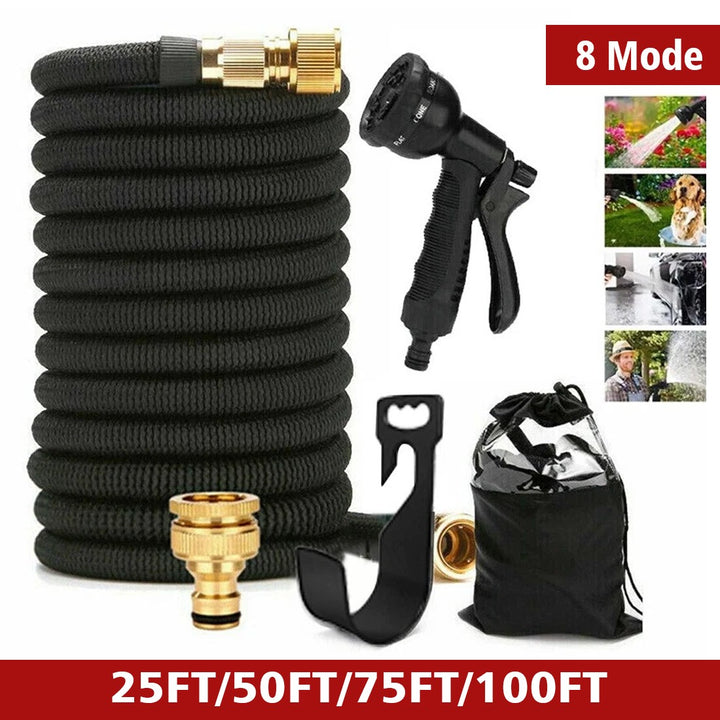 25FT Expandable Garden Hose with Spray Gun