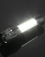 2-Pack Mini Zoomable LED Flashlight - Work Light - Image 4