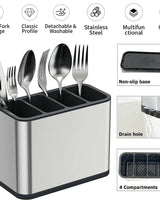 Kitchen Cutlery Organizer & Drainer Box - Image 3
