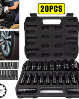 20PC Deep Impact Socket Set 1/2" Drive