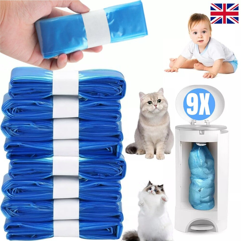 9PC Nappy Bin Refill Cassettes (AngelCare/Tommee Tippee)