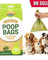 Degradable dog poop bags packaging with dogs and cats.