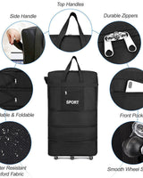 42" Extra Large Lightweight Luggage Trolley Bag - Image 4