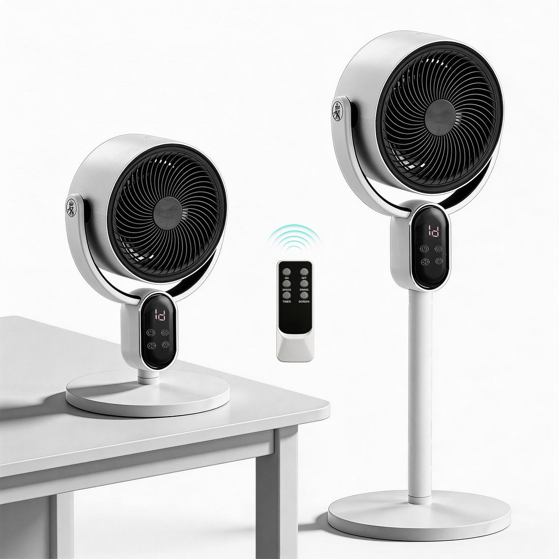 2-in-1 Electric Fan - Tower & Pedestal