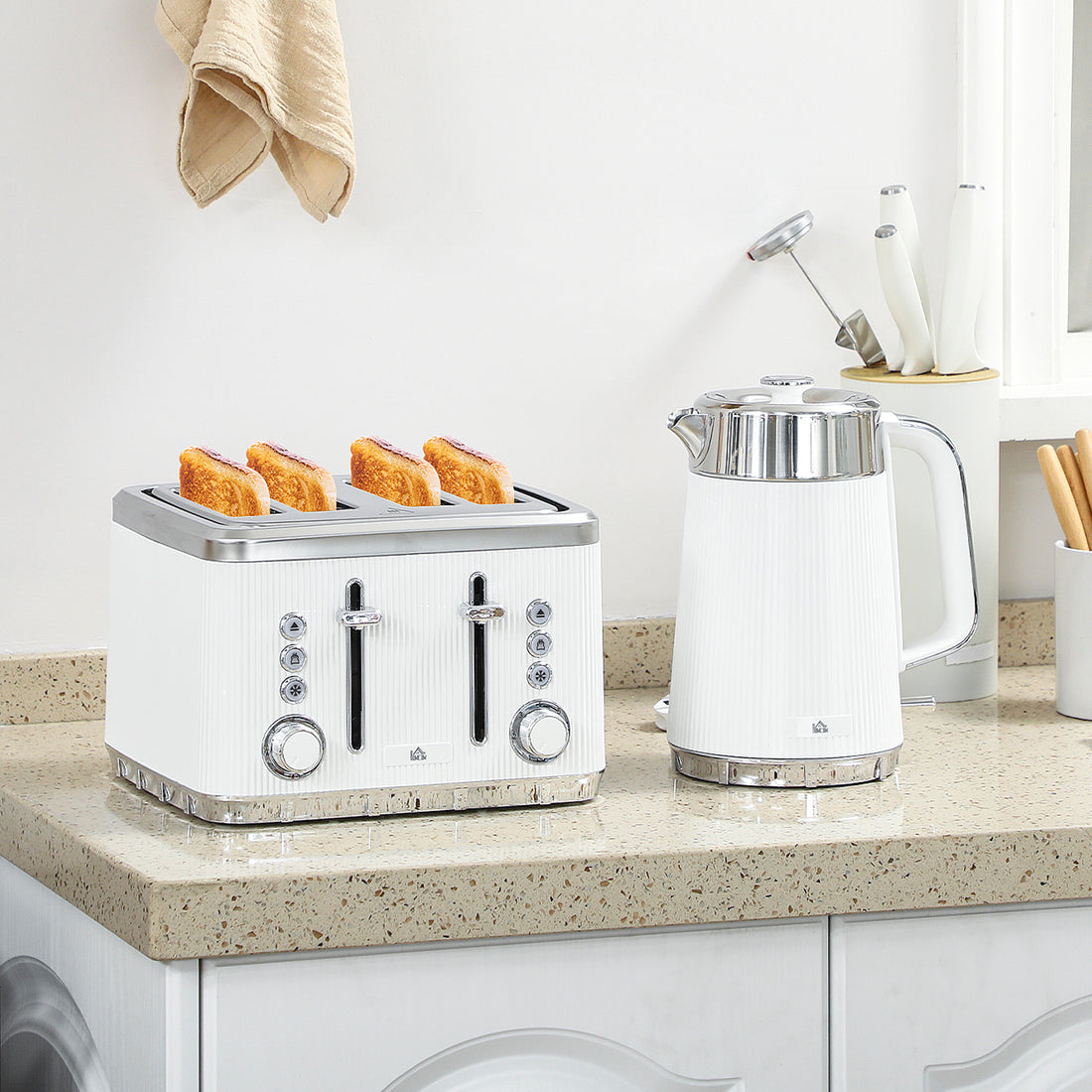 Retro-Style Kettle & Toaster Set