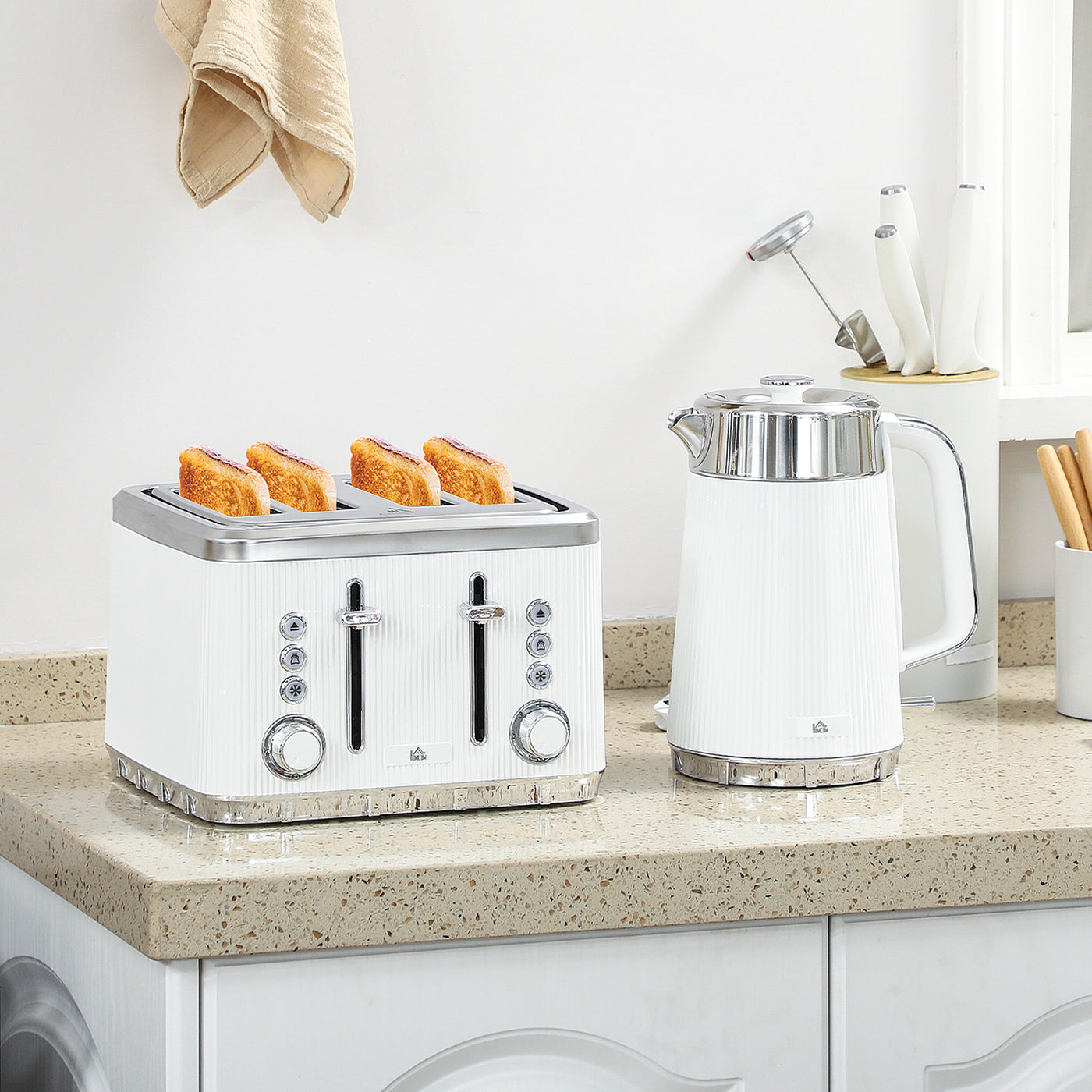 Retro-Style Kettle & Toaster Set