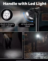 Folding Walking Stick with LED Light & Alarm - Image 5